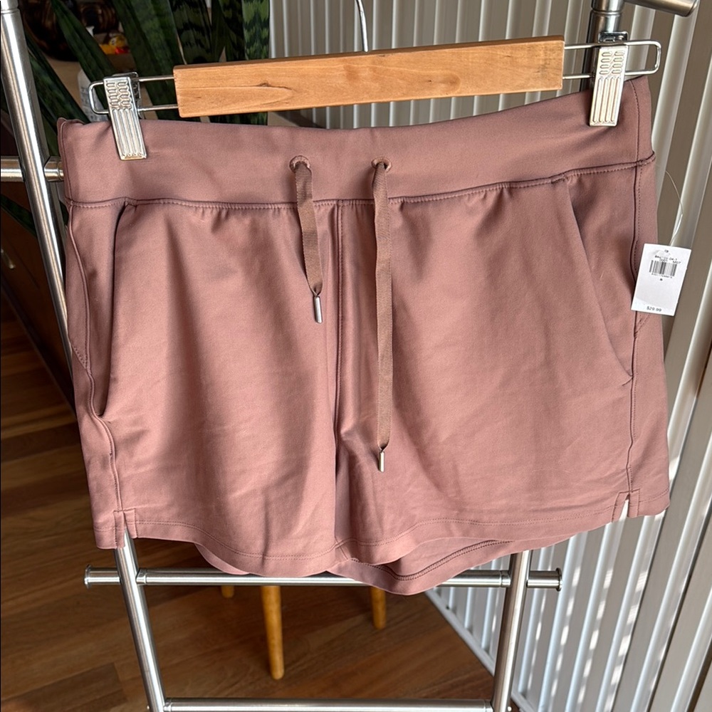 Old Navy Pink Athletic Shorts Relaxed Fit Cotton Blend